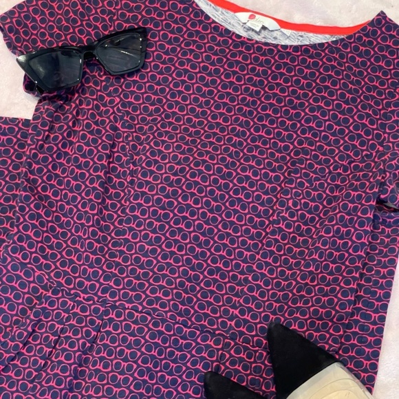 BODEN Spectacle Print Jersey Dress - Size UK 10 - Picture 2 of 7